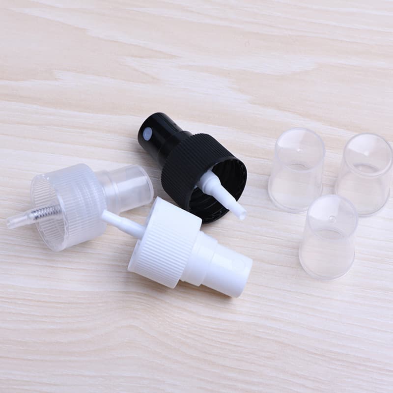 18 teeth, 20 teeth, 24 teeth, 28 teeth, half cover spray head, side spray fine mist, perfume spray head, pp plastic spray in stock