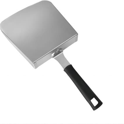 Kitchen Tool 430 Stainless Steel Food Transfer Spatula for Fries and Snacks, Detachable Handle Food Spatula