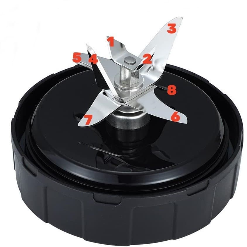 CO101B CO150B Juicer SS300 Accessories Ninja NJ8-Blade Holder 7Fins Juicer Blade