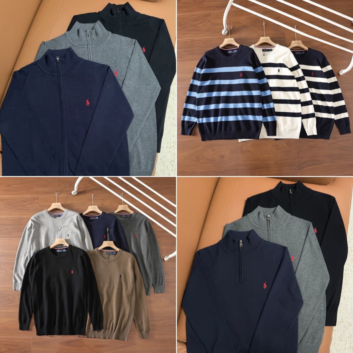 Top Quality Winter New Classic Embroidered Sweater Knitwear Men Women Business Round Neck Base Layer Sweater