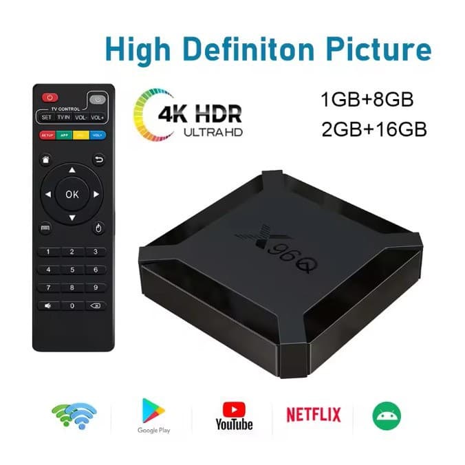 Cross-border Hot Selling X96Q Android 10 H313 TV Box Set-Top Box Media Player