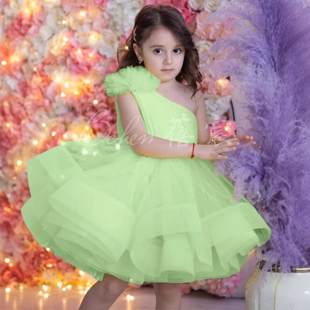 2026 New European and American Style Girls' Birthday Tulle Princess Dress for Toddlers