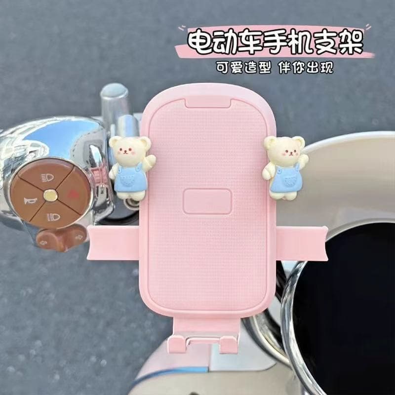 Wholesale Electric Scooter Phone Mount, Motorcycle Bicycle Cartoon Universal Shockproof Phone Navigation Holder