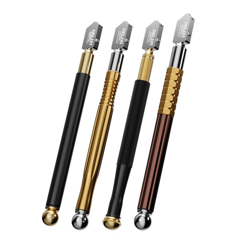 Delixi Glass Cutting Knife for Tile Cutting, Glass Scorer, Diamond Alloy Steel Glass Hole Cutter Compass Knife