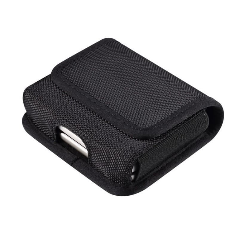 Universal Folding Screen Phone Waist Bag Oxford Cloth Metal Buckle for Samsung Z Flip3 Huawei P50 Pocket Flip Razr Magnetic Buckle
