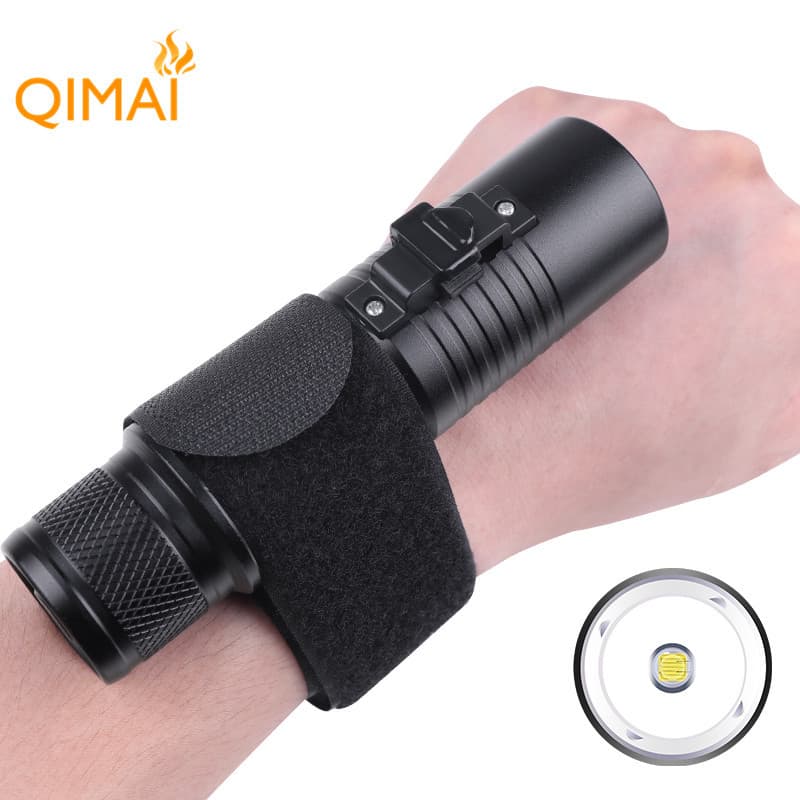 Factory Direct T6 LED High-Power Diving Flashlight Magnetic Switch Water and Land Use Professional Waterproof Flashlight