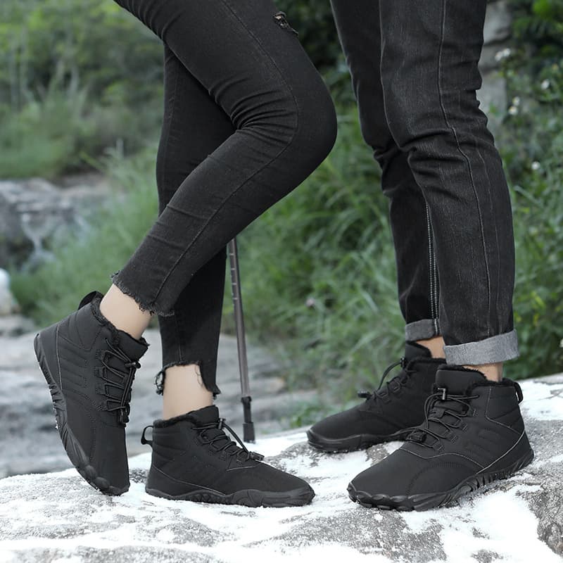 Cross-Border New Style Winter Men's Snow Boots Thickened Waterproof Anti-Slip Elderly Cotton Shoes Warm Fleece-Lined Short Boots