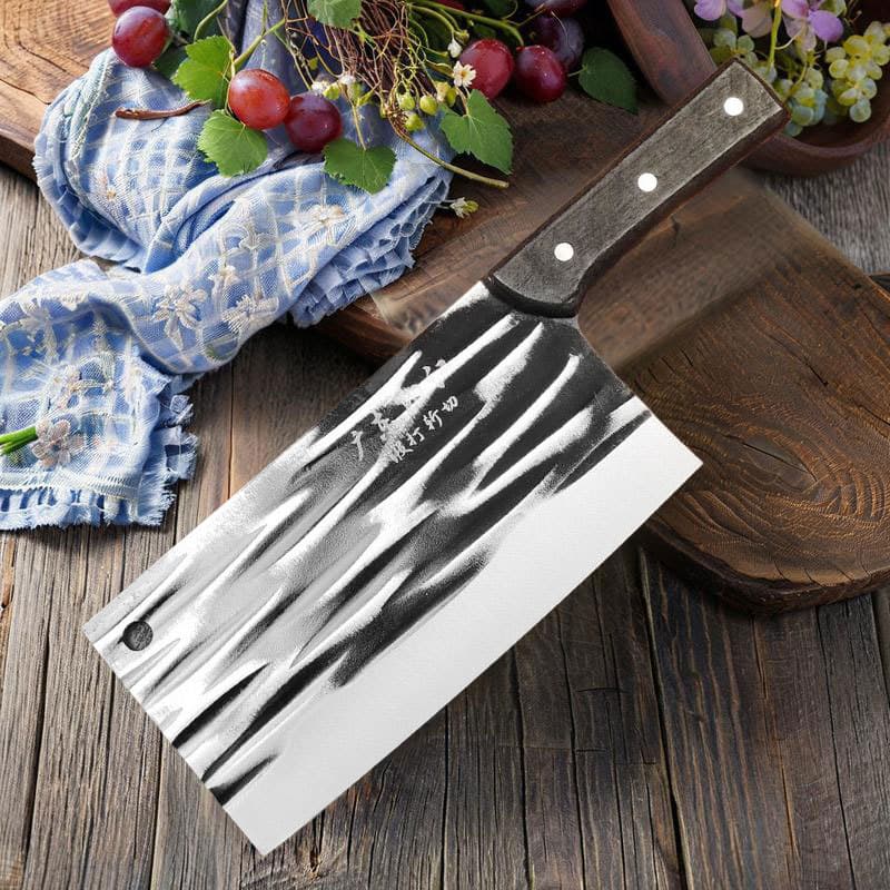 Yangjiang forged dual-purpose chopping and slicing knife, stainless steel kitchen household meat and vegetable cutter, hand-forged blade