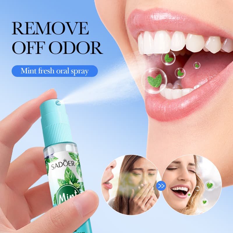 SADOER Mint Fresh Oral Spray for Fresh Breath and Bad Breath Elimination, Cross-border Wholesale