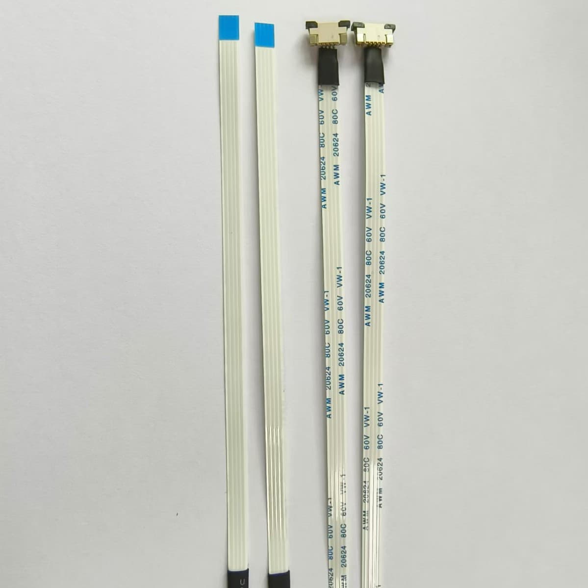 1.0 pitch 4PIN with connector AWM 20624 FFC cable absorbing material extra long shield