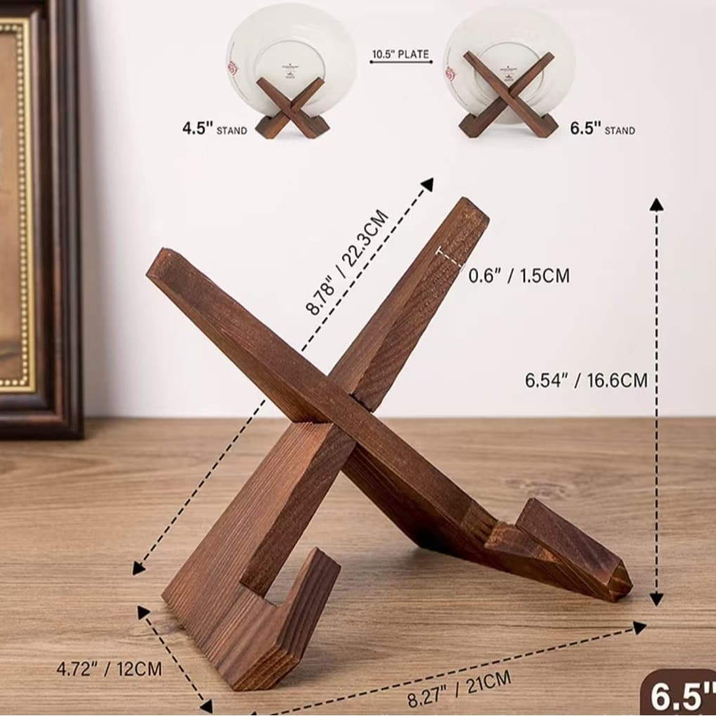 Wooden Restaurant Menu Holder Kitchen Menu Display Stand Hanging Study Desk Reading Wood Book Stand