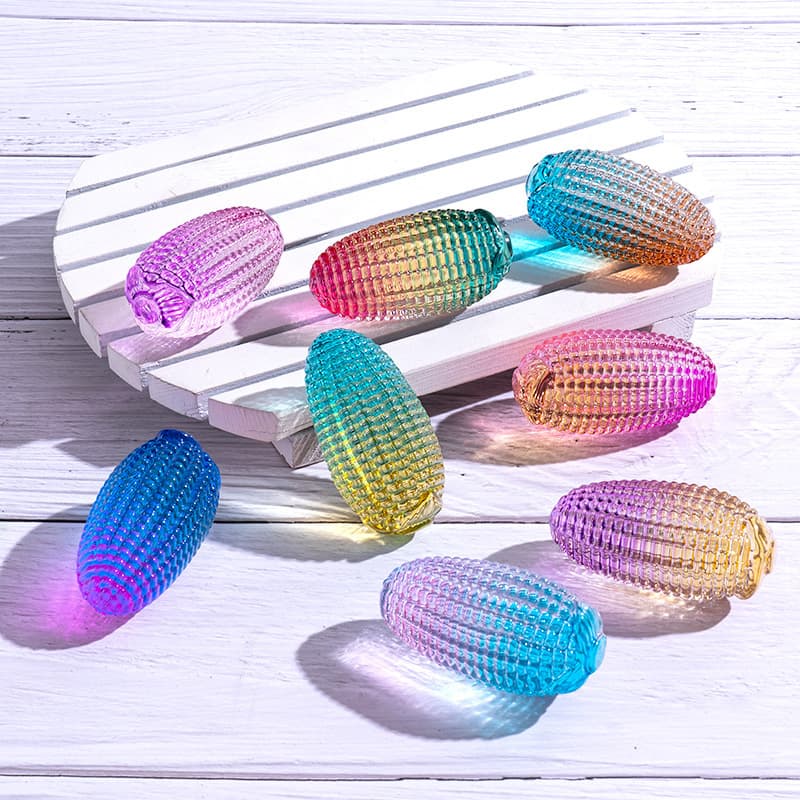 Crystal Corn Ornament Colorful Corn Decorative Piece Handcrafted Corn Figurine Home Decor Corn Export Best Seller