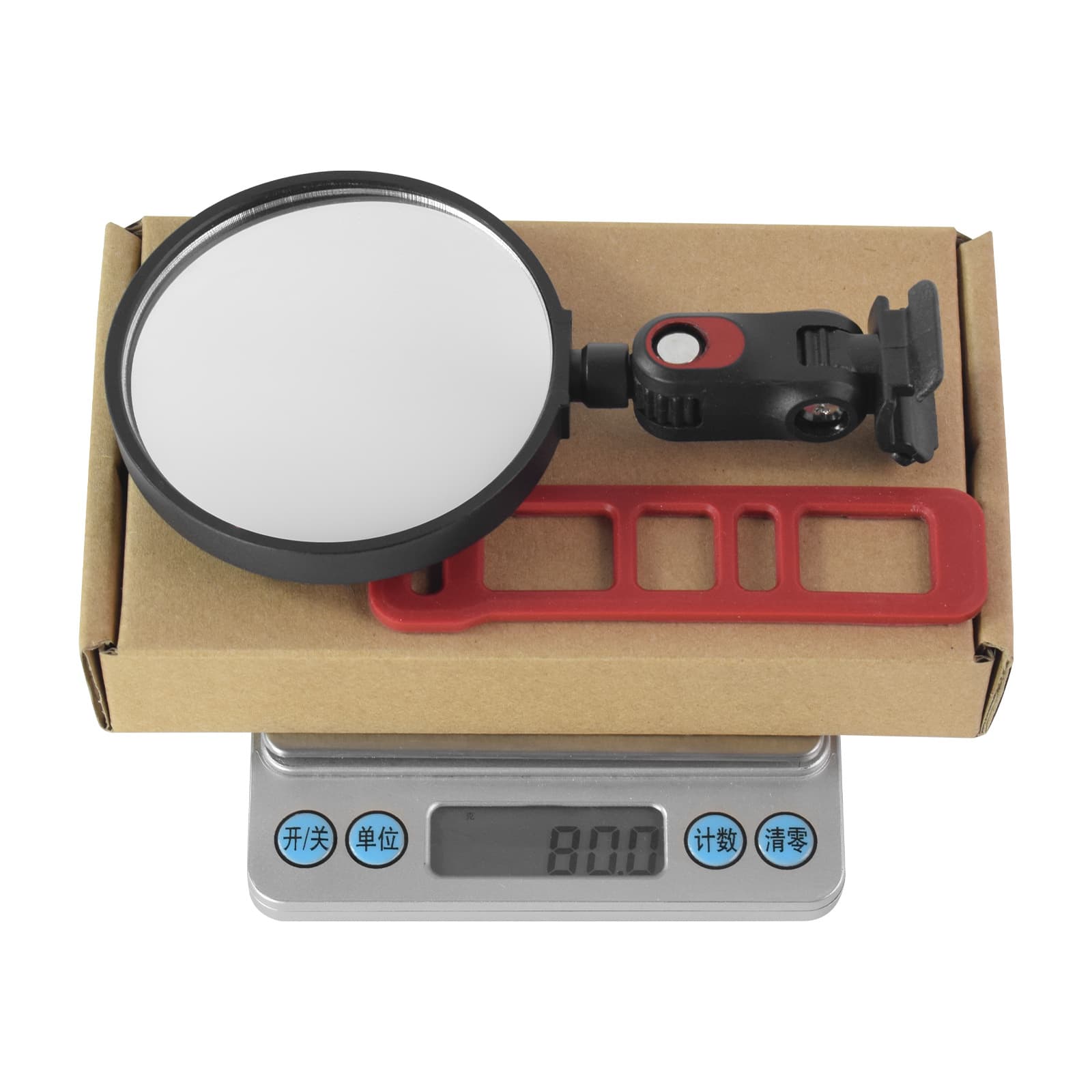 Hot-Selling Universal Scooter Bicycle 360-Degree Wide-Angle Convex Mirror Compatible with ZT3/G3/G2/E3/F3 Rearview Mirror