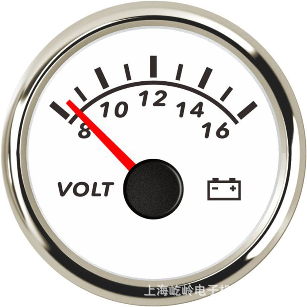 52mm pointer voltmeter 8-16V/16-32V digital display 8-32V electric pressure gauge universal for car and ship modification