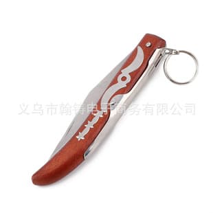 Factory Direct Wooden Handle Folding Fruit Knife Sharp High Hardness Outdoor Survival Portable Fruit Knife