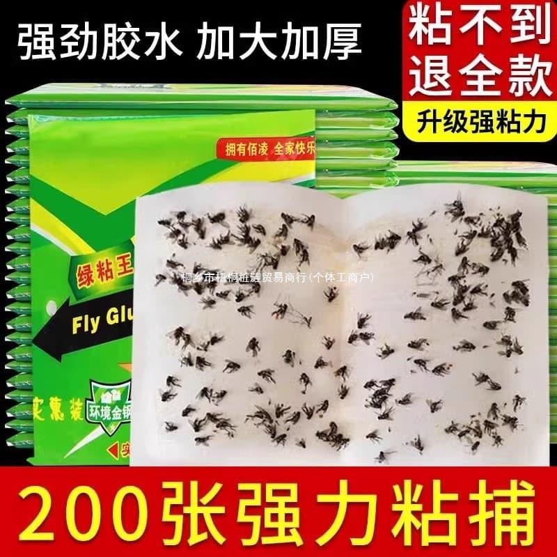 Powerful Fly Glue Trap with Built-in Bait for Kitchen and Restaurant Use, Sticky Fly Paper and Board