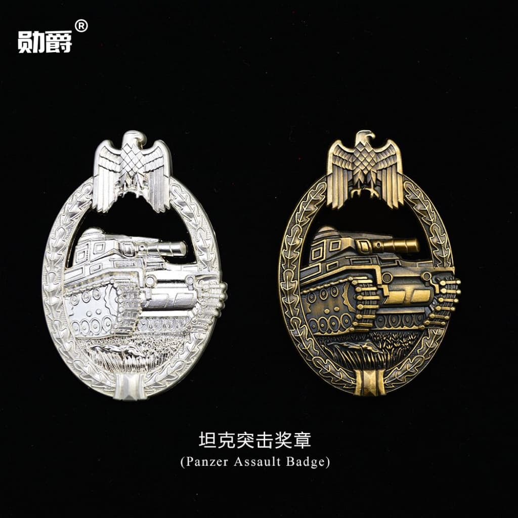 Vintage Prussian Tank Brooch Metal Badge for AliExpress