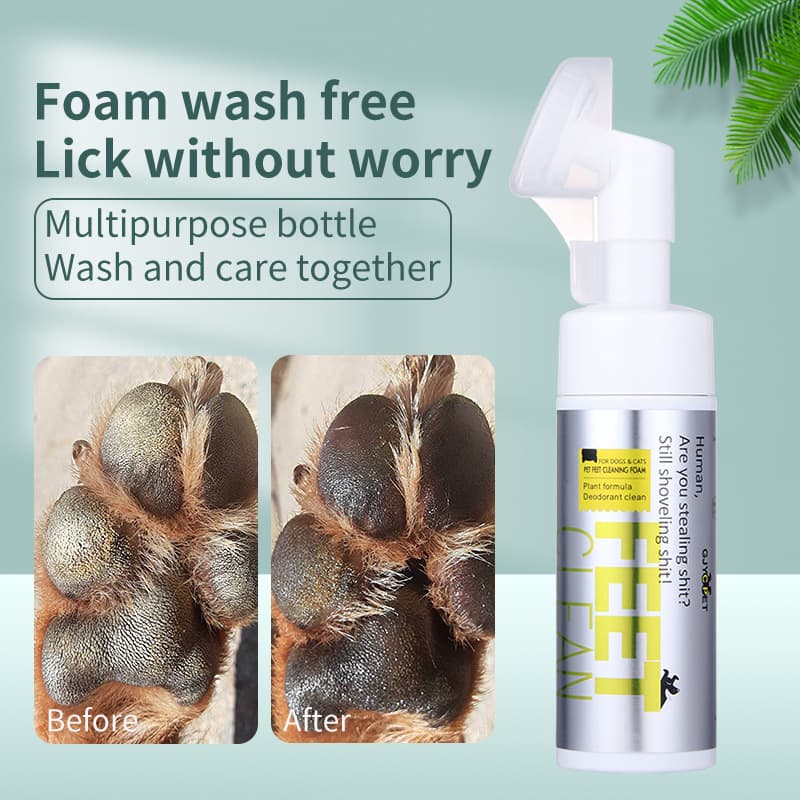 Temu's Bestseller No-Water Paw Cleansing Foam for Dogs, Foot Cleaning for Cats, Bubble Paw Wash Mousse