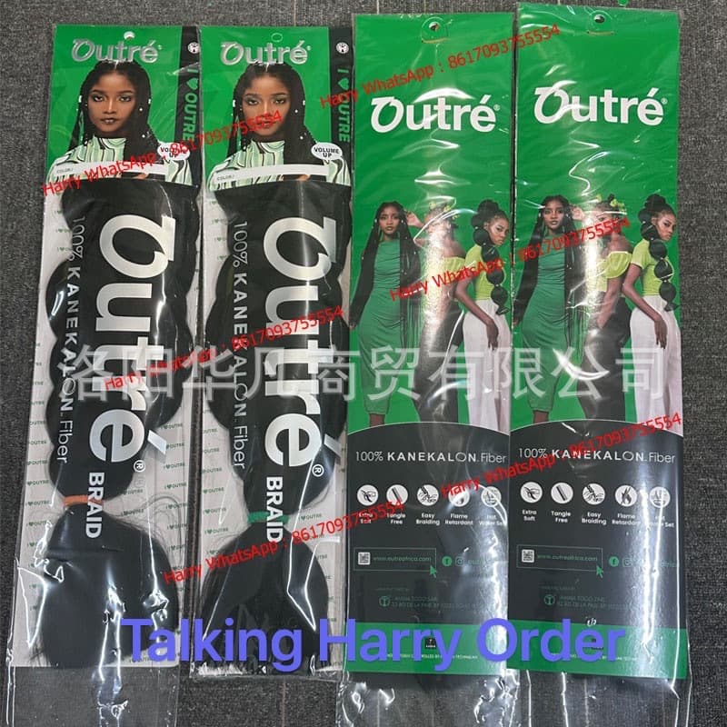 Outre Jumbo Braid Huafan Synthetic Fiber Wig Braid, African Large Braid, Low-Temperature Flame-Retardant Imported Silk Wig