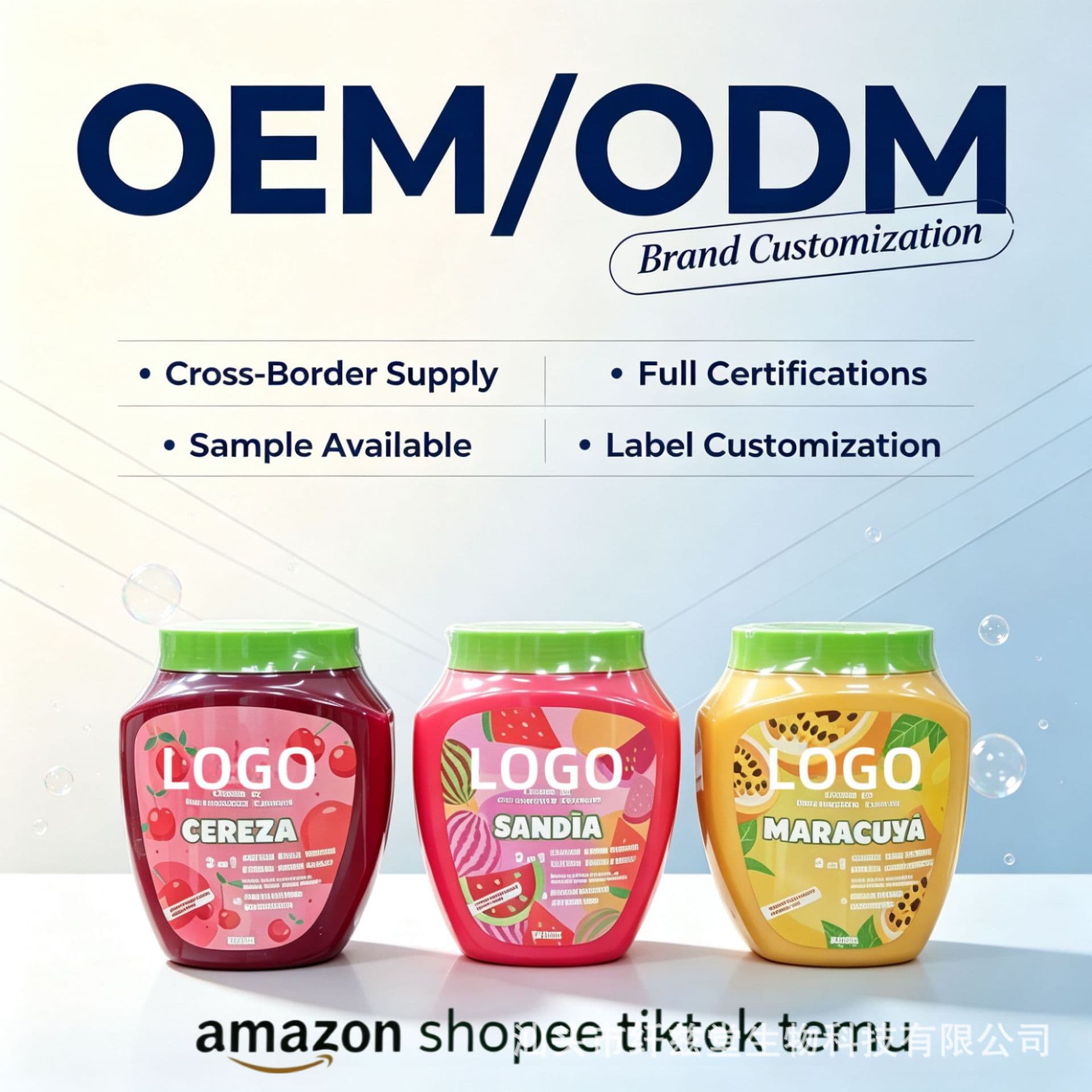 Cross-border foreign trade specializes in smooth 2-in-1 hair mask 1000g, repairs dry split ends, cleanses and cares for makeup source factory