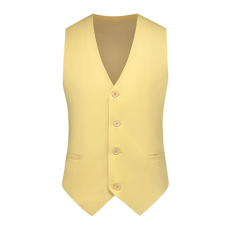 2023 New Style Solid Color Slim Fit Suit Vest for Men (Foreign Trade) - Fashionable Business Casual Suit Vest