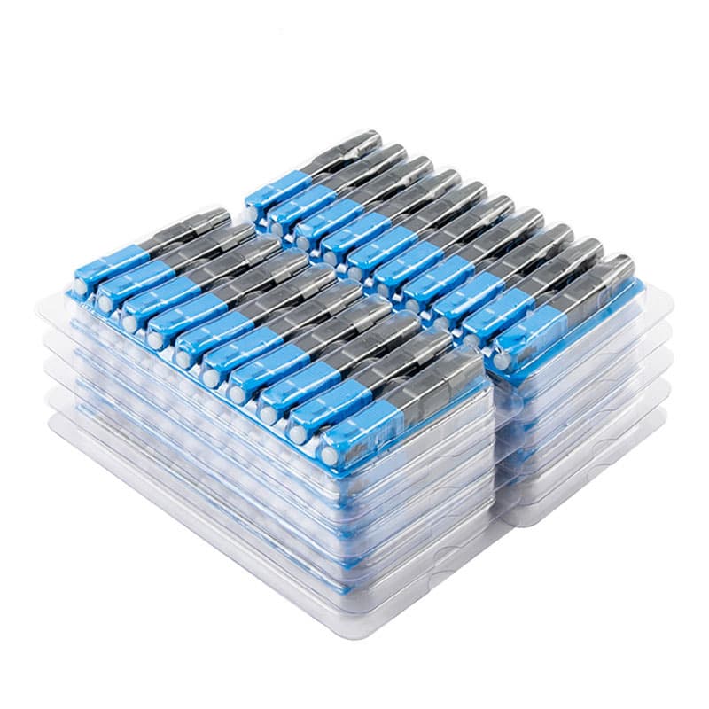 10pcs FTTH SC Quick Connectors: Pre-Buried Cold Splice SC Fast Connectors, Telecom Grade for Fiber to Home