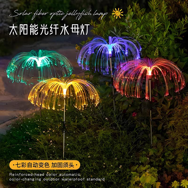 Cross-border Solar Outdoor Waterproof Jellyfish Lawn Light, Courtyard Garden Light, Homestay Internet-Famous Courtyard Decorative Ambiance Light