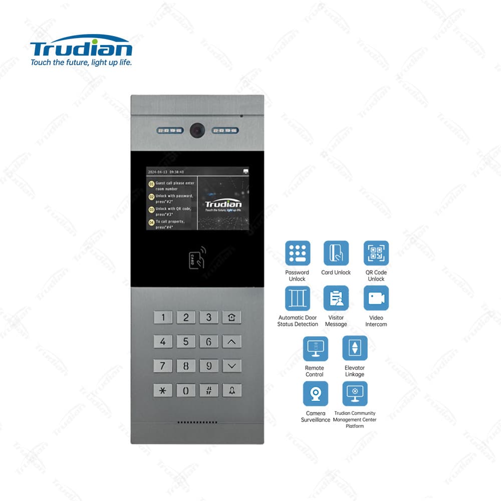 Building Intercom Access Control System Hd Video Intercom Unit Community Access Control Phone Smart Video Doorbell Equipment