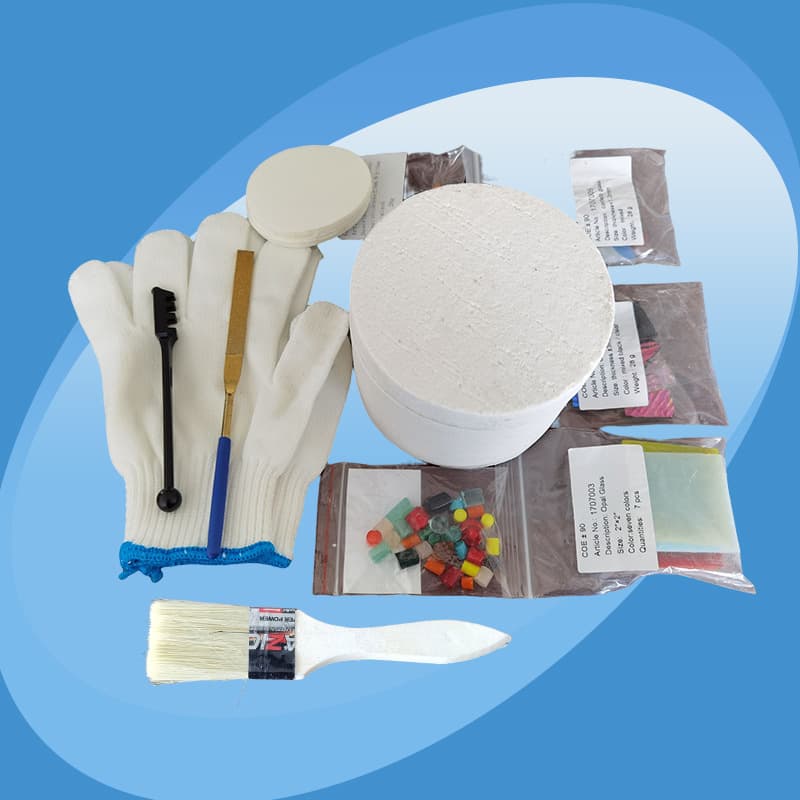 【Small Kiln 6-Piece Set】Handmade Small Kiln Set Microwave Kiln Glass Craft Making