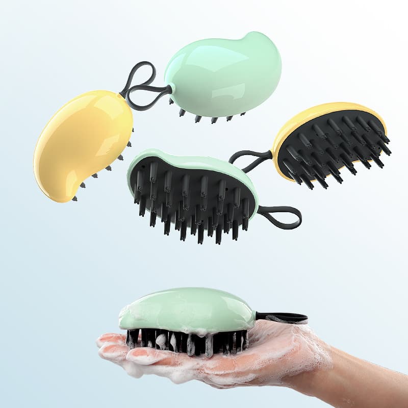 Scalp Massage Brush for Home Use, Silicone Head Massager, Meridian Scalp Shampoo Massager