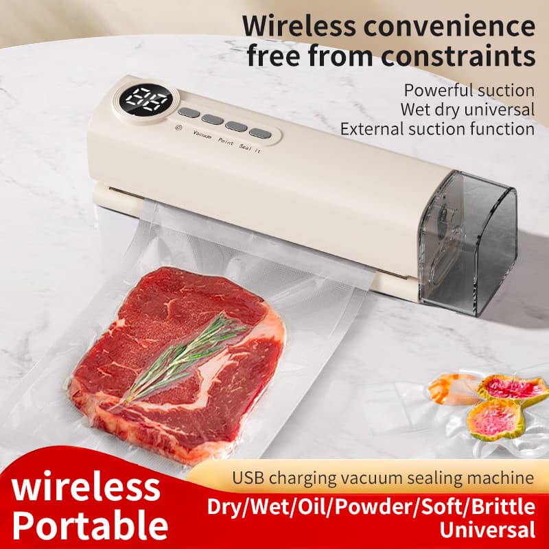 Cross-border wireless charging vacuum sealing machine food preservation packaging machine vacuum sealing machine small plastic sealing machine