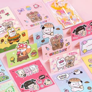 Irregular Card Header Packaging Label Cartoon Jewelry Card Paper Card Small Card Packing Material Ins Back Card
