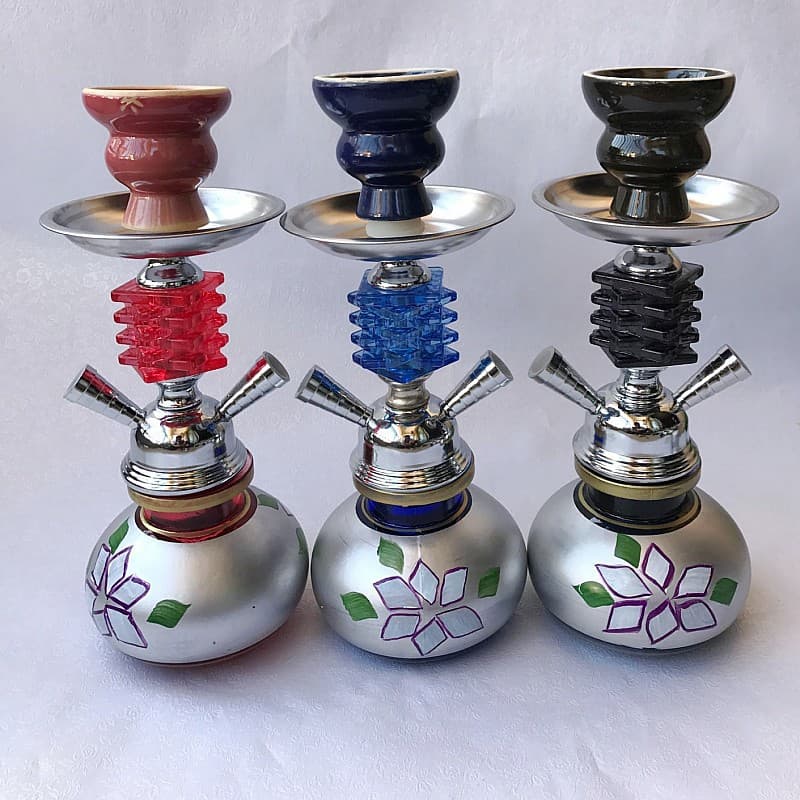 Cross-border Hot Selling New Style Small Double-Hose Arabic Hookah with Dual Hose and Fruit Molasses