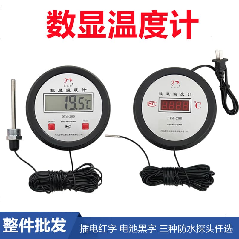 Beishuangqiao Industrial Digital Thermometer - Embedded Probe for Ginger Cellar/Greenhouse Farming