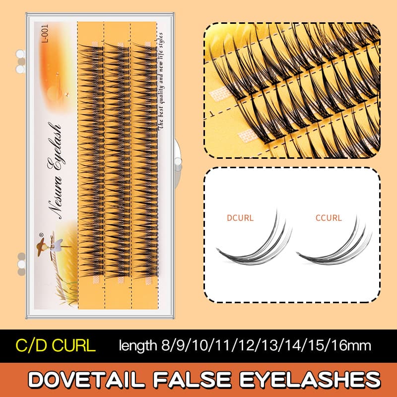 Scarecrow Sandwich Thick Swallowtail Single-Cluster Lashes Pure Desire Sunflower Segmented Natural Lash Extension False Eyelashes Wholesale