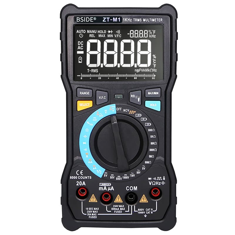 BSIDE ZT-M1 Smart Dual Mode High Precision Multi-use Three-line Display Multifunction Digital Multimeter Frequency