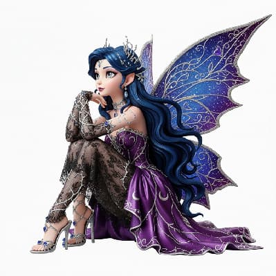 New Cross-border Flower Fairy Elf Acrylic Bedroom Living Room Home Desktop Ornament Assembly Prop Decoration