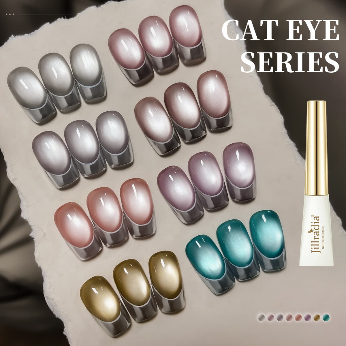 Zhiguang Cat's Eye Nail Polish Glue 2024 New Internet Celebrity Popular Small Light Bulb Cat's Eye Gel Nail Salon Exclusive