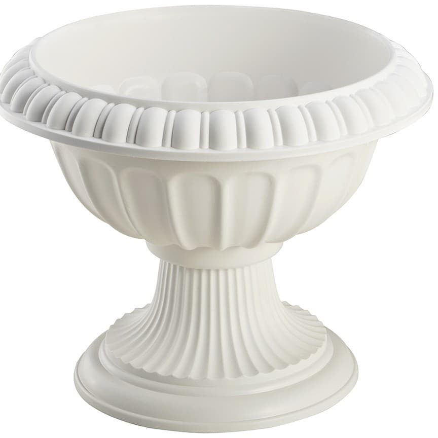 Hua Weng Plastic European-style Distressed Flower Arrangement Container, Vintage Green Ivy Flower Pot, Roman Column Wedding Decoration, Desktop Ornament