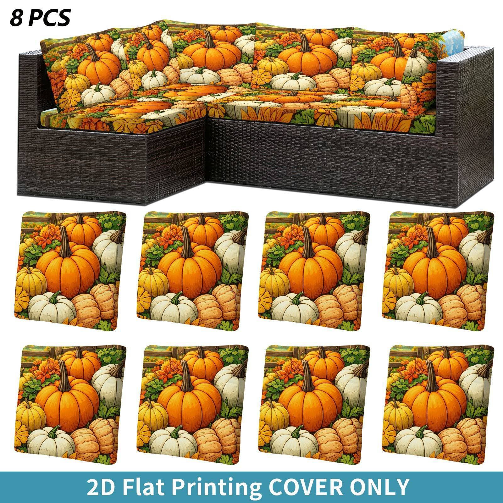 Cross-border 26 new hot selling Amazon Christmas and Halloween decoration outdoor sofa cushion covers elastic can be shipped on behalf of