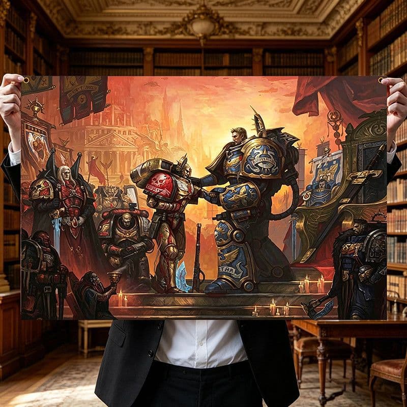 Warhammer 40K famous scene hanging cloth poster HD hanging painting peripheral game bedroom decoration mural ZC40K-GB