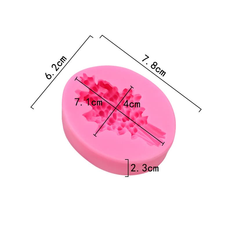 Minghao Lavender Fondant Silicone Mold Cake Baking Decoration Aromatherapy Plaster Mold Handmade Resin Mold