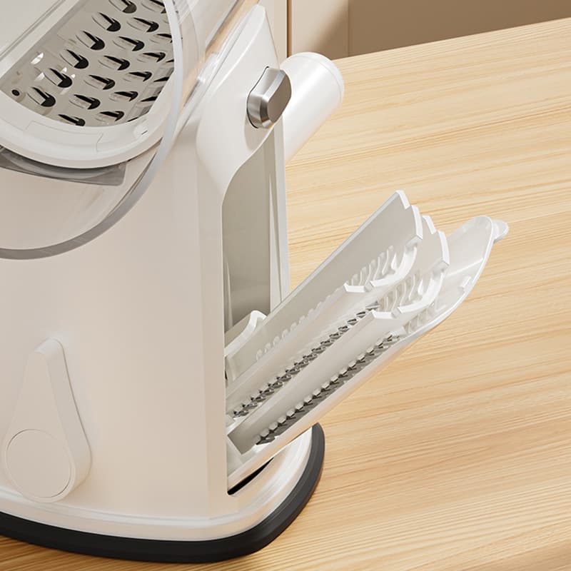 Multifunctional vegetable cutter, hand-operated rotary drum kitchen grater, slicer, potato grater, best-selling household shredder.