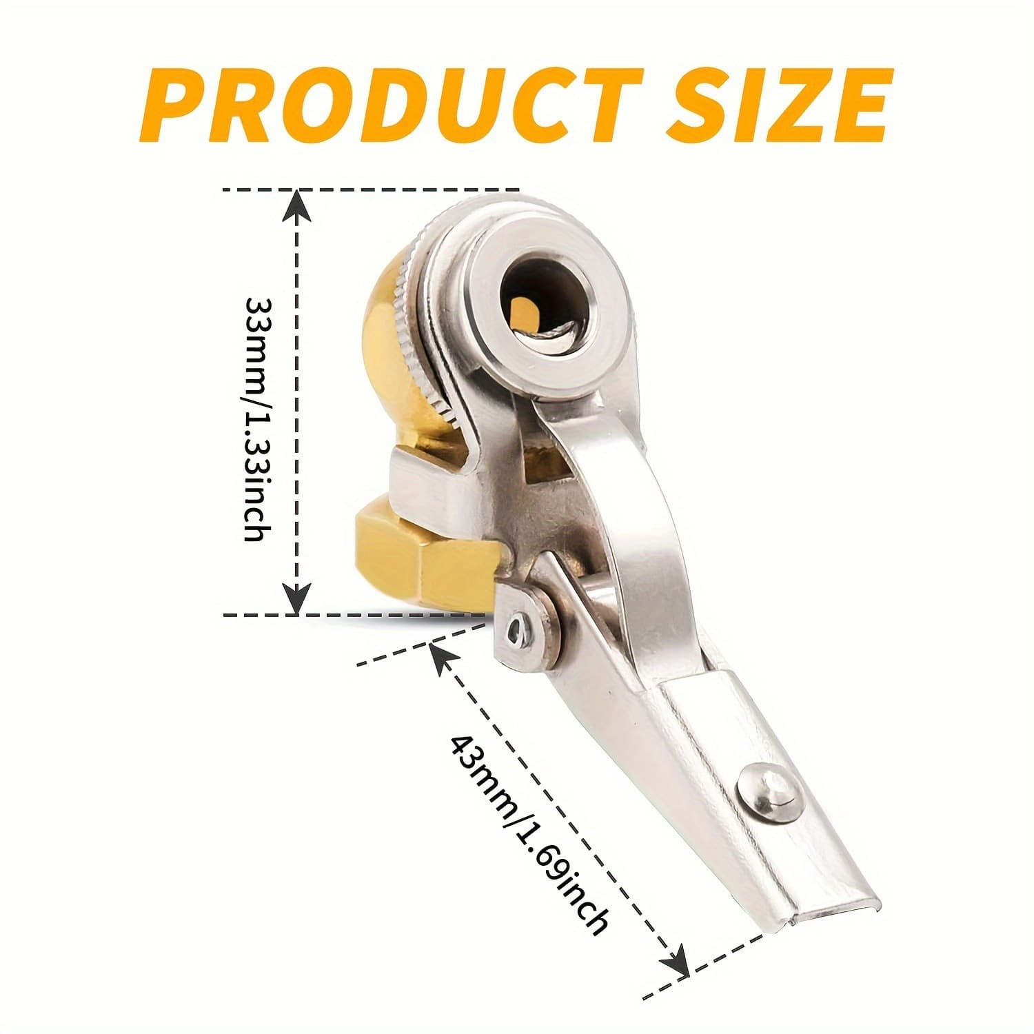 Car tire repair inflation chuck pneumatic tool chuck-type internal thread air nozzle