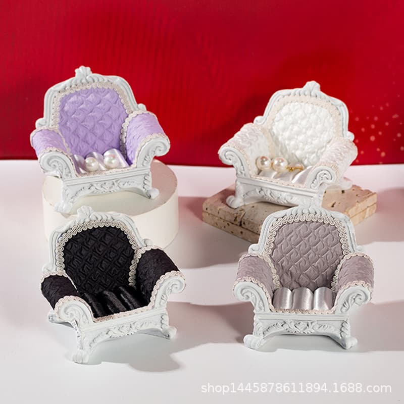 Thai Buddha Amulet Enshrinement Table Sofa Soldier Doll Setting Table Earrings Rings Earrings Storage Jewelry Rack Resin Gifts