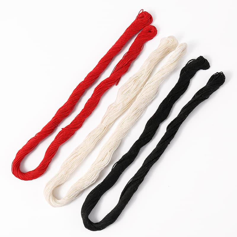 Old-fashioned quilt thick cotton thread for home sewing and clothing pure cotton thread ball black and white red hand-woven pure cotton thread