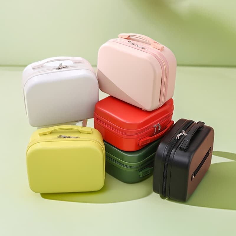 Customized portable suitcase 14-inch cosmetic case souvenir small mini travel password box storage bag gift box