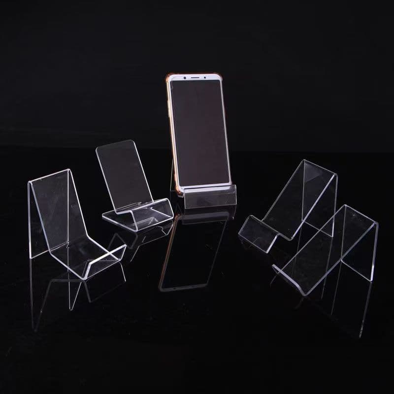 Acrylic Phone and Power Bank Display Stand, Transparent Phone Store Display Rack, Phone Case Stand, Multiple Styles
