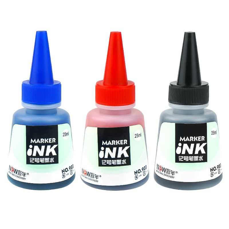 Oil-Based Waterproof Marker Pen Ink Wholesale Black Red Blue Colorful Filling Liquid for Line Drawing And Note-taking