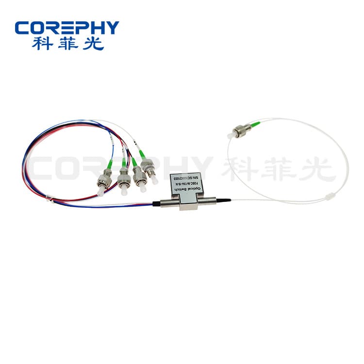 1x4 Mechanical Optical Switch, Fiber Optic Switch System Monitoring Optical Switch, Fiber Optic Communication